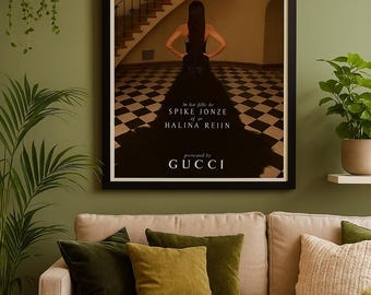 Original-Poster | Gucci Film The Tiger l Paris 2025 | 1,2 x 2 m | Sammlerstück Kunstdruck