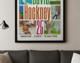 David Hockney Exhibition Poster | Fondation Louis Vuitton, Paris 2025 (4x6 ft)