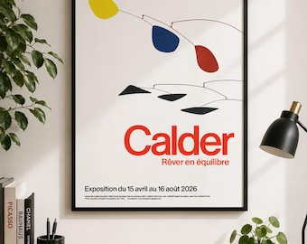 Alexander Calder Ausstellung kleines Poster Style B | Fondation Louis Vuitton Paris 2026