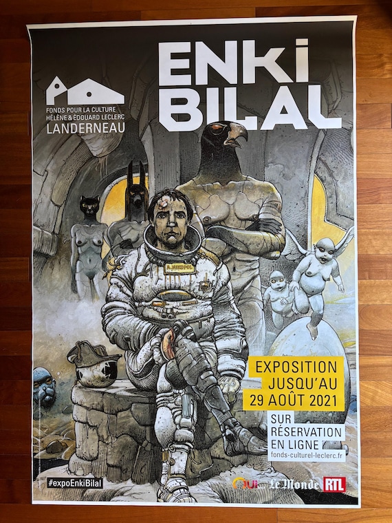 ORIGINAL POSTER | Enki Bilal Exhibition Style B | 2021 | 4x6 Ft