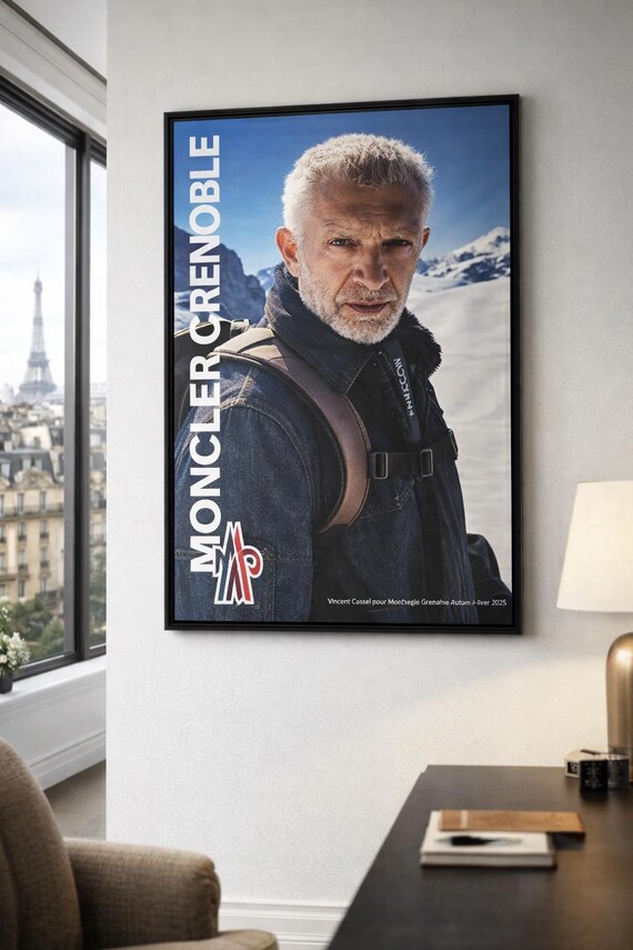 Original Poster Vincent Cassel X Moncler – 2026 4x6 Ft - Etsy