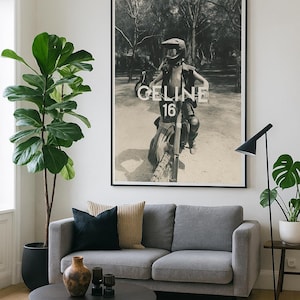 Celine by Hedi Slimane Poster – Vintage Fashion Wall Art, Paris