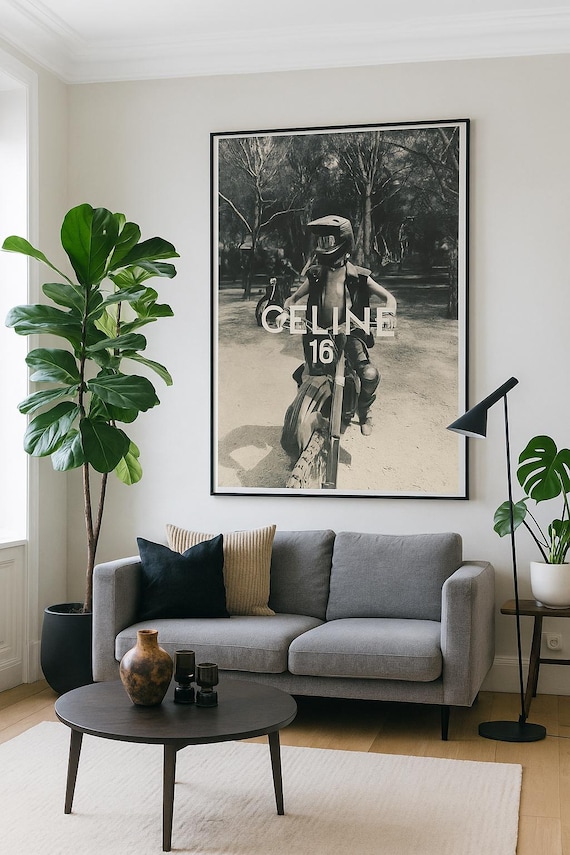 Celine by Hedi Slimane Poster – Vintage Fashion Wall Art, Paris