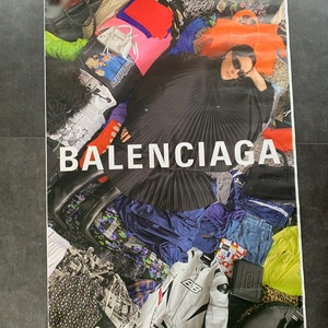 Póster original / BALENCIAGA 2022 / Arte mural de moda / 1,2 x 1,8 m / Edición limitada