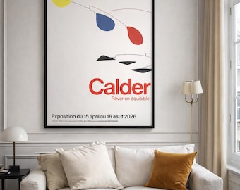 Alexander Calder Ausstellungsplakat | Fondation Louis Vuitton Paris 2026 (1,5 x 2 m)