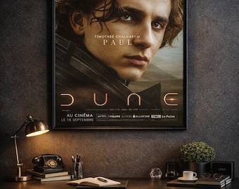 ORIGINAL POSTER – Film DUNE Villeneuve 2021 | Thimothée Chalamet | 1,20 x 2,5m