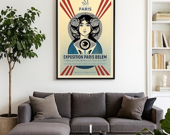 Ausstellung Paris Belem 2025 Poster | Sammlerstück Kunstdruck | Moderne Wanddeko (50 × 70 cm)