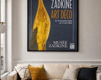 ORIGINAL POSTER | Zadkine Art Déco Paris 2026 | 1,20 x 2,5m