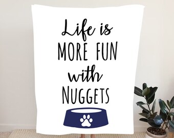 Manta de nombre personalizado / Manta de perro personalizada / Manta personalizada con el nombre de su mascota / Manta de perro personalizada / Regalo personalizado