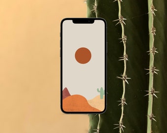 ボヘミアンのiPhone用壁紙携帯電話のミニマリストの壁紙 | iPhone壁紙デジタルダウンロード / 携帯電話の壁紙 / iPhoneの壁紙の美学 |自由奔放に生きる
