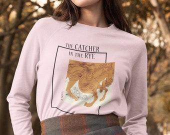 Rye Sweatshirt | Book lover gift | bookish sweatshirts | bookworm gift | bookworm sweater | book art | classic book lover gift ideas