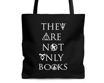 Fantasy book lover Tote bag | book lover bags | literary gift | readers bag | gift for bookworm | library bag | fictional book lover totes