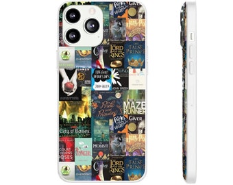Custom Bookish Flexi Case | bookish gift | bookworm phone case | bookish phone cover | bookish phone case | bookworm phone cover | booklover