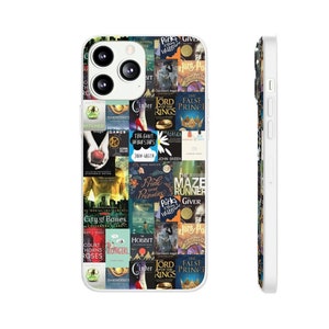 Étui flexible Bookish personnalisé | cadeau livresque | étui pour téléphone rat de bibliothèque | couverture de téléphone livresque | coque de téléphone livresque | couverture de téléphone rat de bibliothèque | amoureux des livres