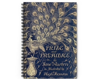 Pride & Prejudice inspired Notebook | pride and prejudice art | book lover gifts | bookish gifts | bookworm journal | book notebooks | books