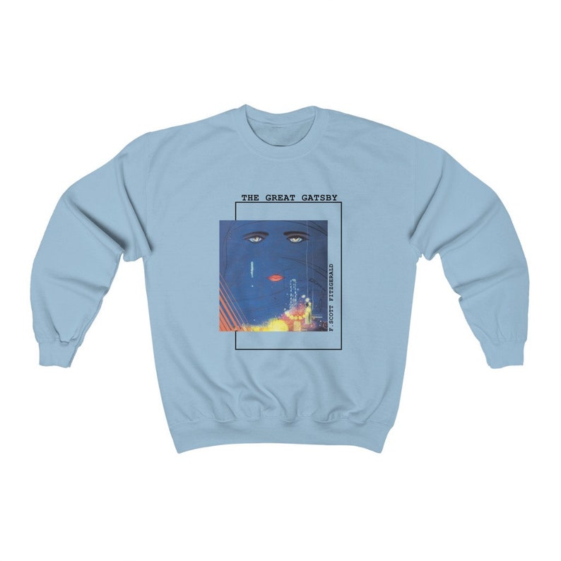 Gatsby Sweatshirt | bookworm sweater | bookish things | book lover gifts | book art | book covers | classic booklover | literary clothes image 6