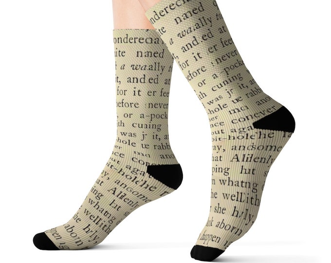 Bookish Socks | Bookish merchandise | book product | gifts | children | school | clothing | apparel | personalized | art print original