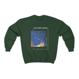 Gatsby Sweatshirt | bookworm sweater | bookish things | book lover gifts | book art | book covers | classic booklover | literary clothes image 4