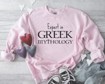 Greek Mythology sweatshirt | pj sweatshirt | Poseidon merch | greek shirt | book lover gift | bookworm shirt | book art | greek myth shirt