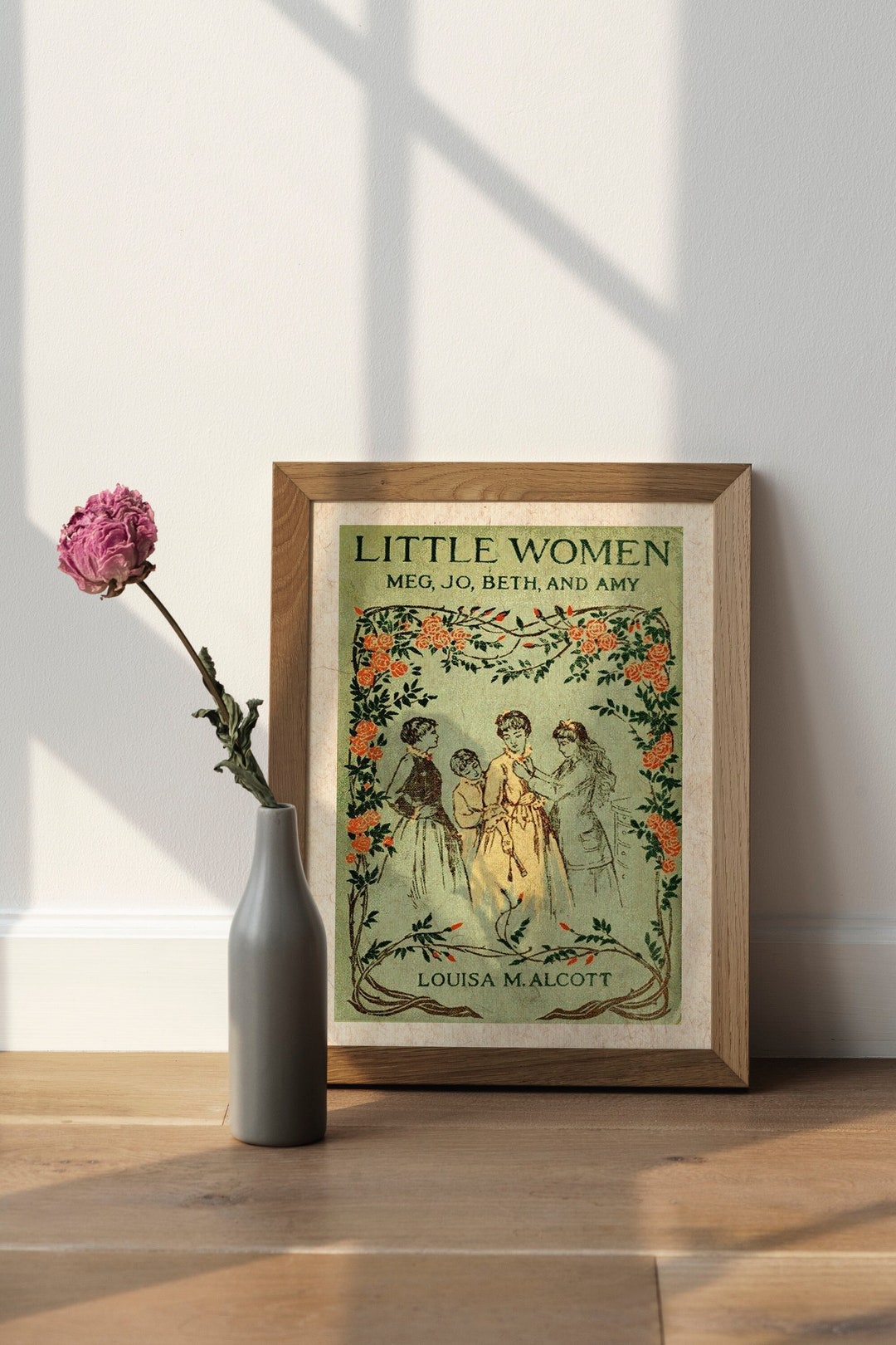 Little Women Book Cover Digital Print | Classic Book Lover Art ...