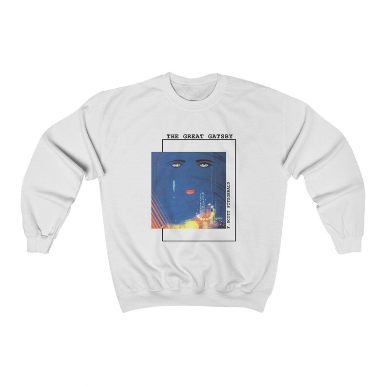 Gatsby Sweatshirt | bookworm sweater | bookish things | book lover gifts | book art | book covers | classic booklover | literary clothes image 2