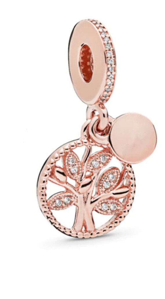 Rose Gold Leaf Charm for Pandora 