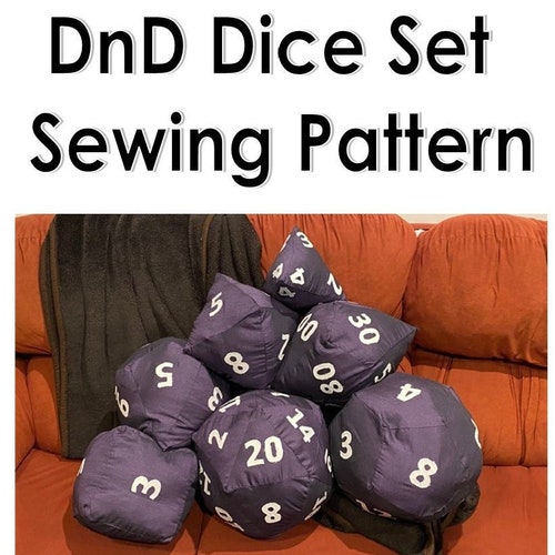 Dnd Dice Set Sewing Pattern Etsy