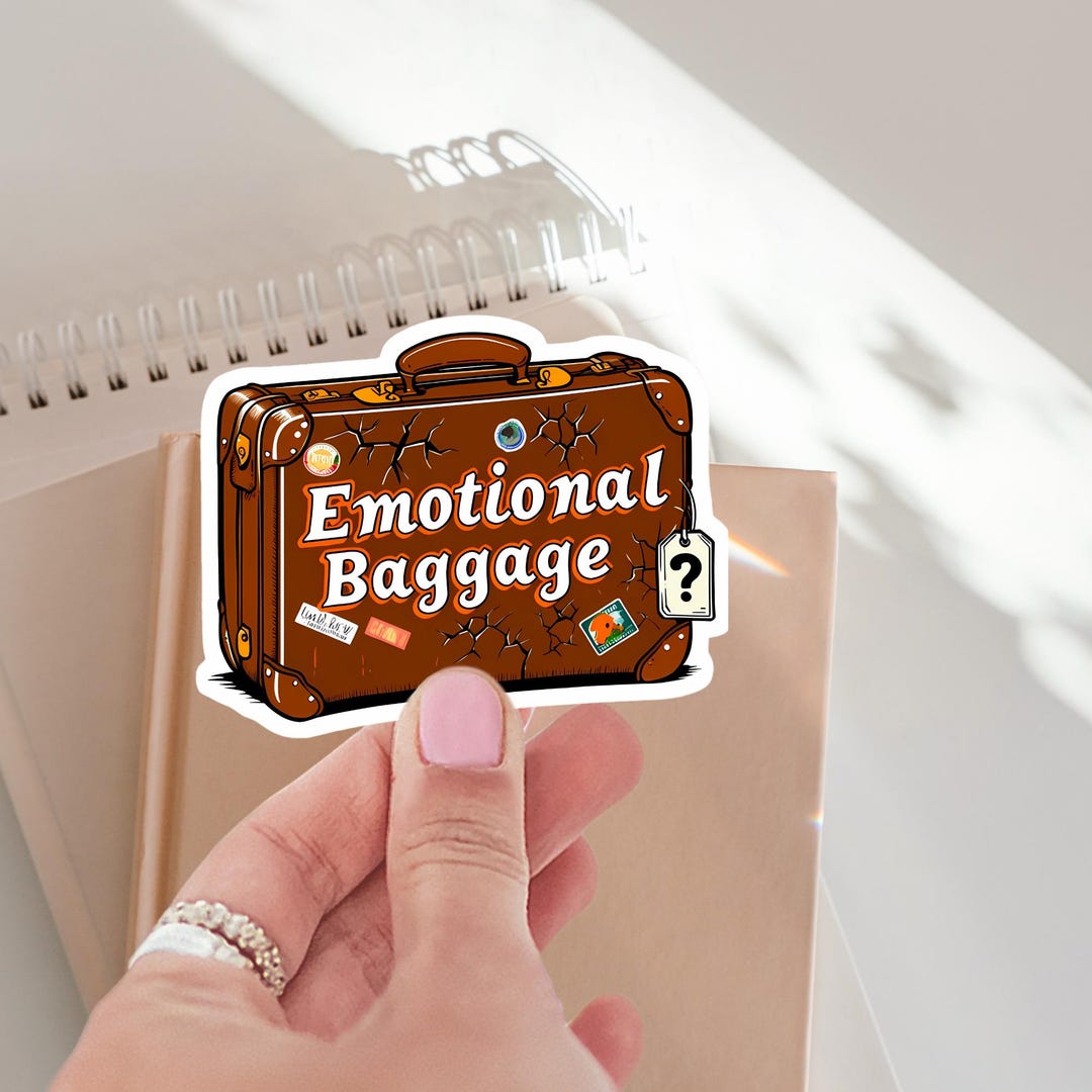Emotional Baggage Sticker, Waterproof Sticker, Selfcare Sticker for ...