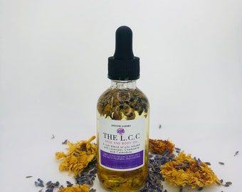 Lavender Calendula and Chamomile Face Oil, Acne Serum, Pimple Treatment, Blemish Control, Face Oil, Serum, Anti Acne, Infused Oil, Herbal