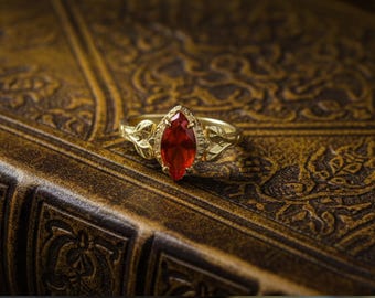 Dainty Ruby Ring: 925 Sterling Silver, Handmade July Birthstone