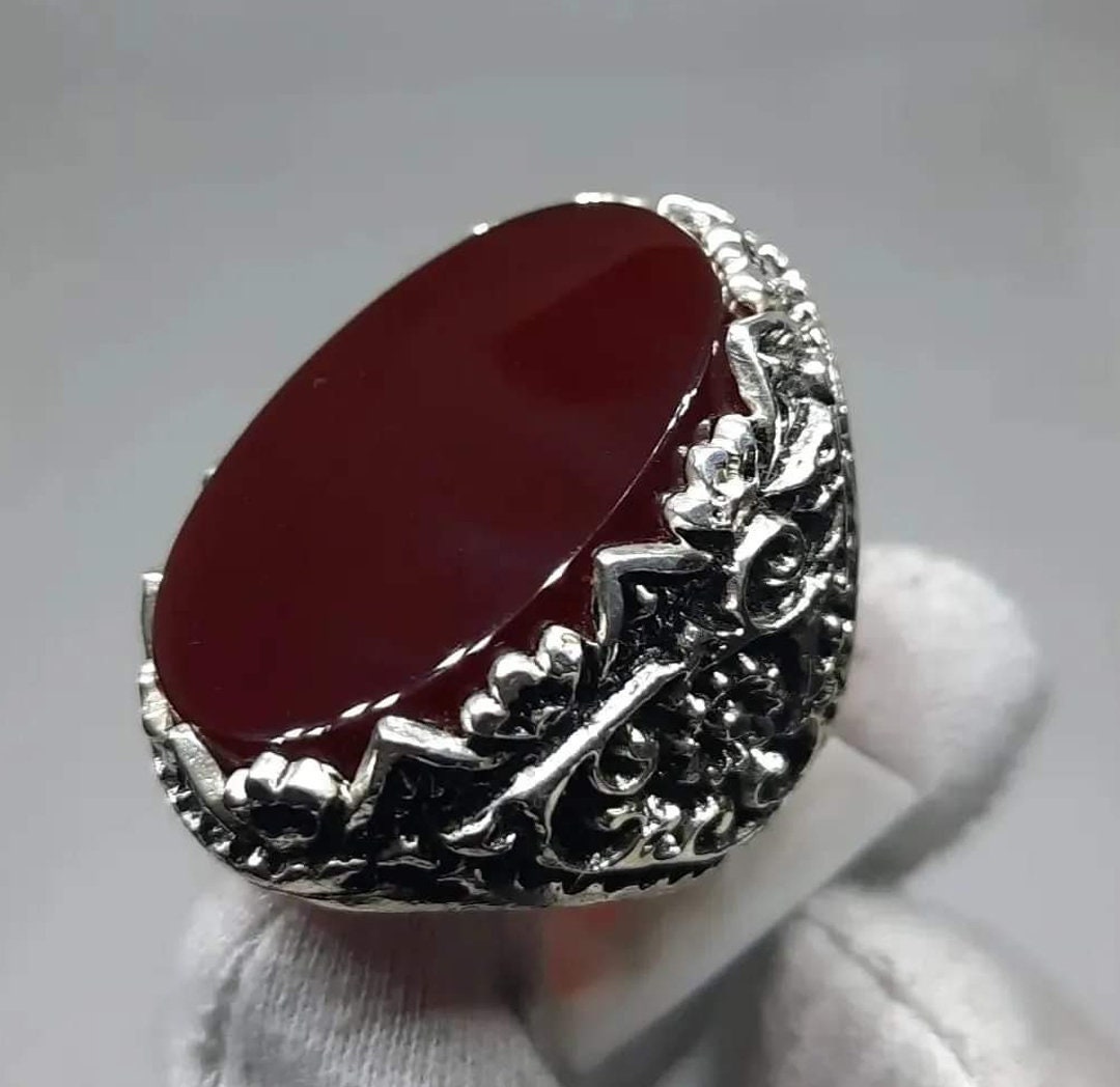 Aqeeq Ring Agate Rings Yemeni Aqeeq Carnelian Ring Aqeeq Ring for Men  Turkish Ring Style Religious Ring Signet Ring Stone Rings Zodias Ring - Etsy