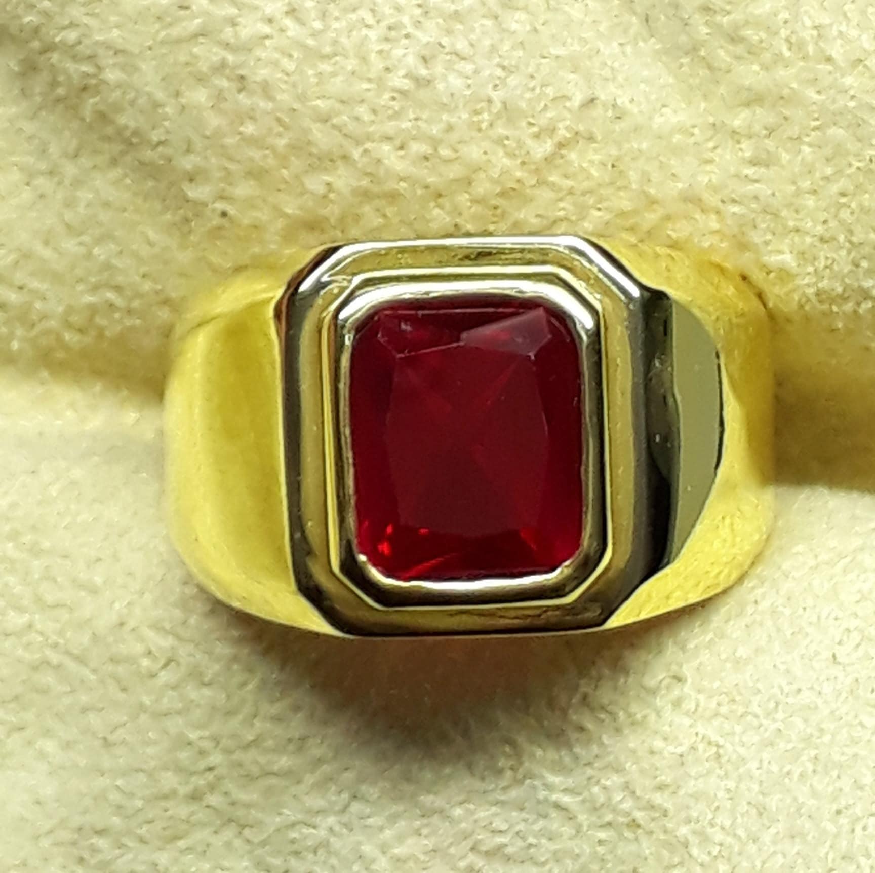 LMDPRAJAPATIS 5.25 Ratti 4.45 Carat Natural Ruby Manik Gemstone Gold Plated  Adjustable Ring For Men And Women : Amazon.in: Fashion