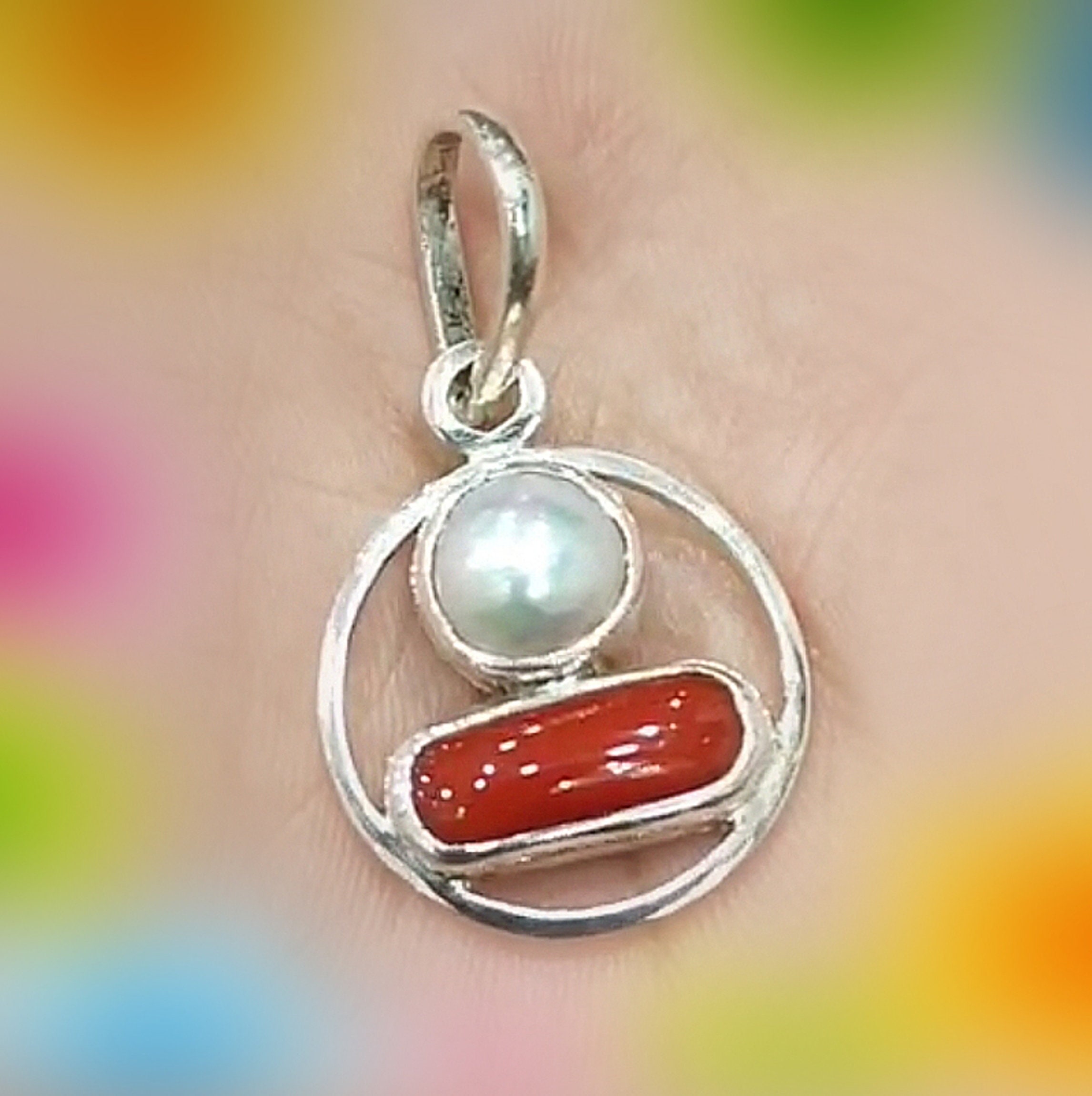 Double stone pendant deals