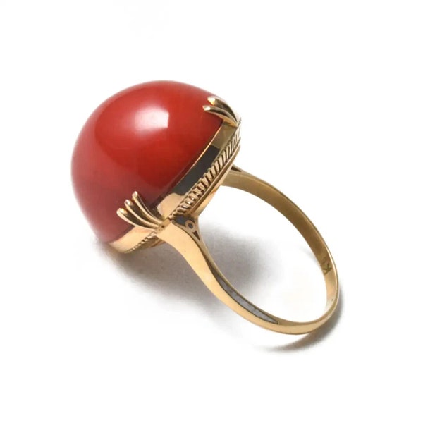 Coral Ring - Etsy