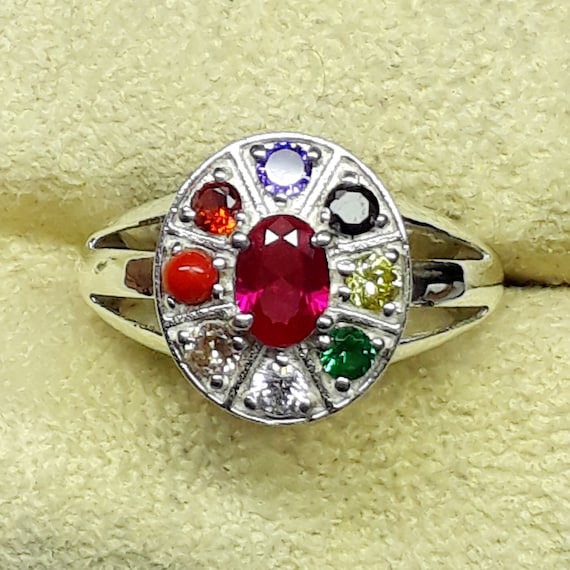 Novaratan Ring multi Stone Ring birthstone Ring for Unisex