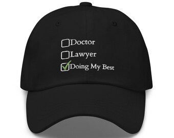 Faccio del mio meglio! Divertente cappello da papà/berretto da baseball - Accessori, abbigliamento e vestiario ebraici