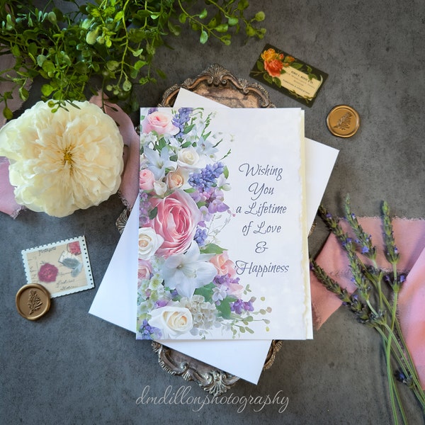 Wedding Card, Bride and Groom, Special Couple, Greeting Card for Wedding Bride and Groom, Wedding Gift