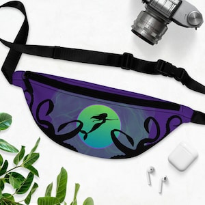 Little Mermaid Inspired Fanny Pack - Sea Witch - Travel Purse - Running Belt