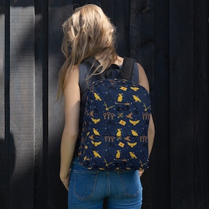Zauberschule House Pride Rucksack - Blau & Gold Reise-/Turnbeutel