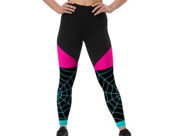 Ghost Spider Themed Sports Leggings
