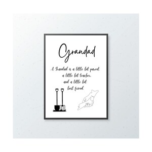 Grandad Print, A Grandad Is…, Geburtstagsgeschenk, Wandkunst, Galeriewand, Geschenkidee, A4, A5