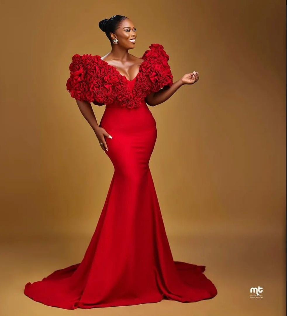 elegant red dresses for women Elegant Red V-Neck OverSkirt Lace Applique Prom Dresses
