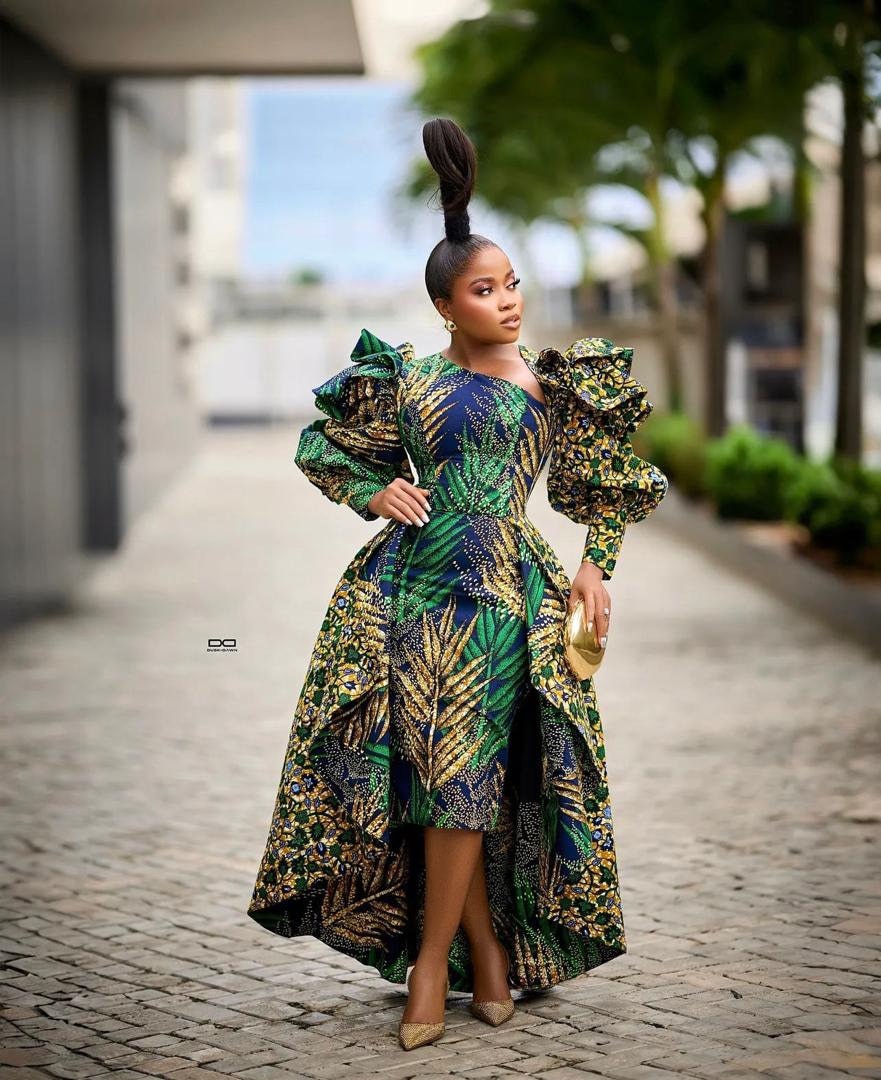 white christmas dresses Tutu African Print Maxi Dress main image 0