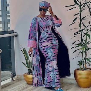 fitted lace wedding dress Amazon.com: Women African Long Sleeves Dresses African Print Maxi Robe  Wedding Party 1509 S : Clothing, Shoes & Jewelry