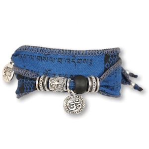 Space Mantra - Tibetan Wish Wish Bracelet made of Tibetan Prayer Flags