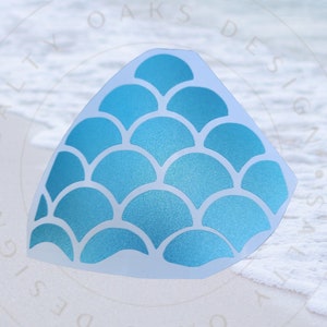 Naklejka Mermaid Scales, Naklejka Mermaid, Naklejka Glitter Mermaid, Łuski Ryb, Holograficzna Naklejka Mermaid, Naklejka Laptop, Naklejka na Butelkę Wody