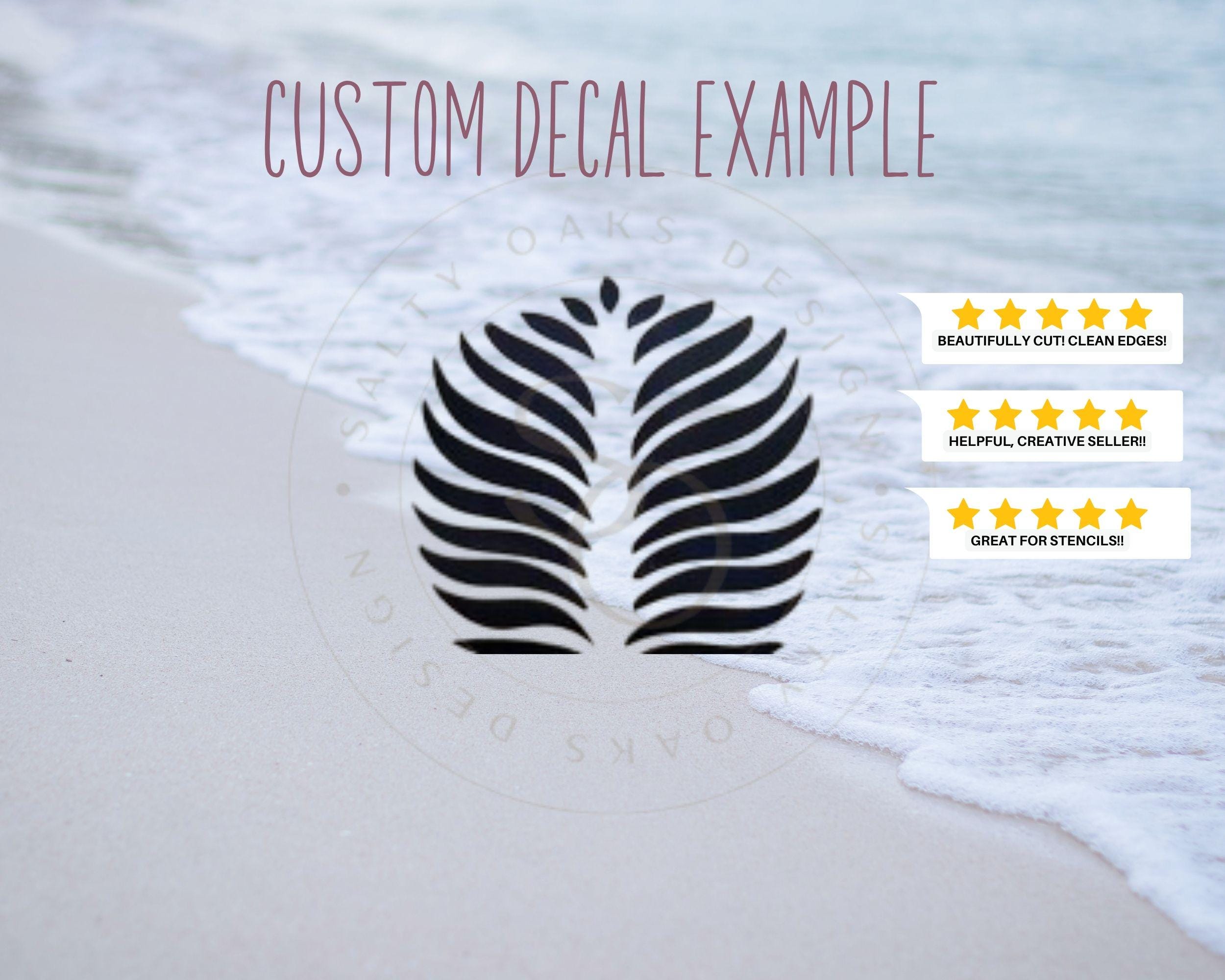 Custom Vinyl Decals - Choose Your Font, Color, Size, Custom Text Decals ...