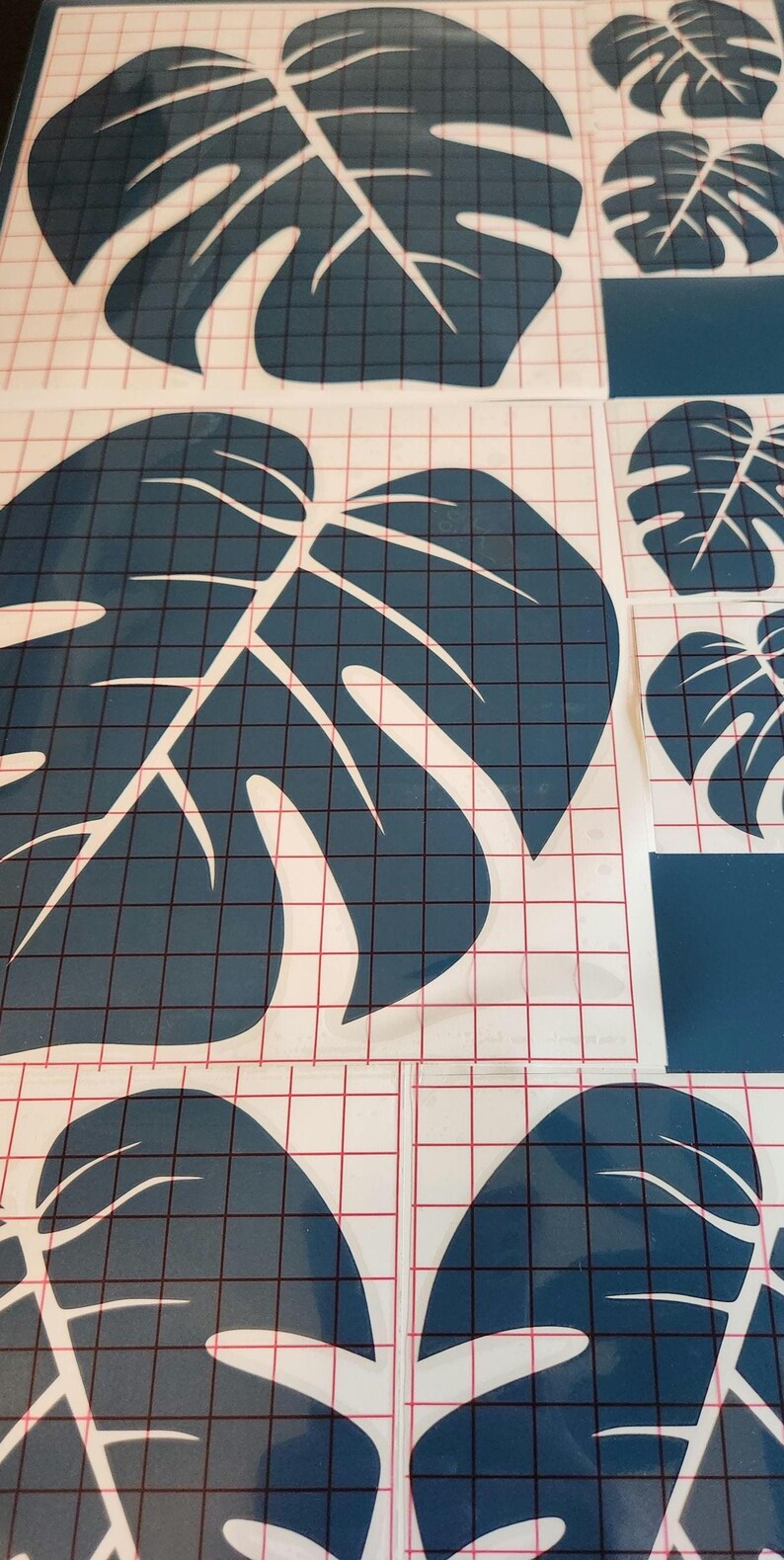 Custom Palm Leaf Decals, Nursery Wall Decal, Tropical Leaf Decal, Plant ...