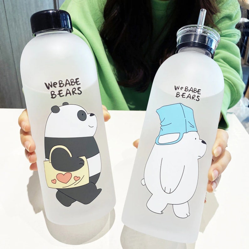 1000ml Water Bottle Cute Cartoon Water Bottle Large Capacity Etsy UK