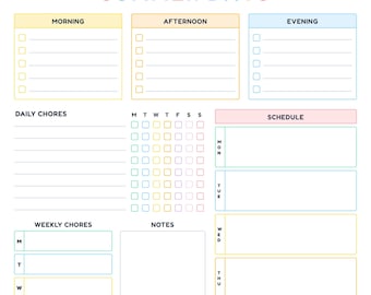 Summer Activity Planner 2026 | Kids Summer Schedule | Summer Routine Chart | Summer Vacation Planner | Children's Weekly Planner